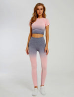 Athletic Ombre Pants Sportswear Leggings