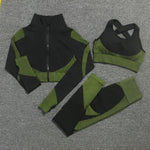 Zippered Fitness Crop Top